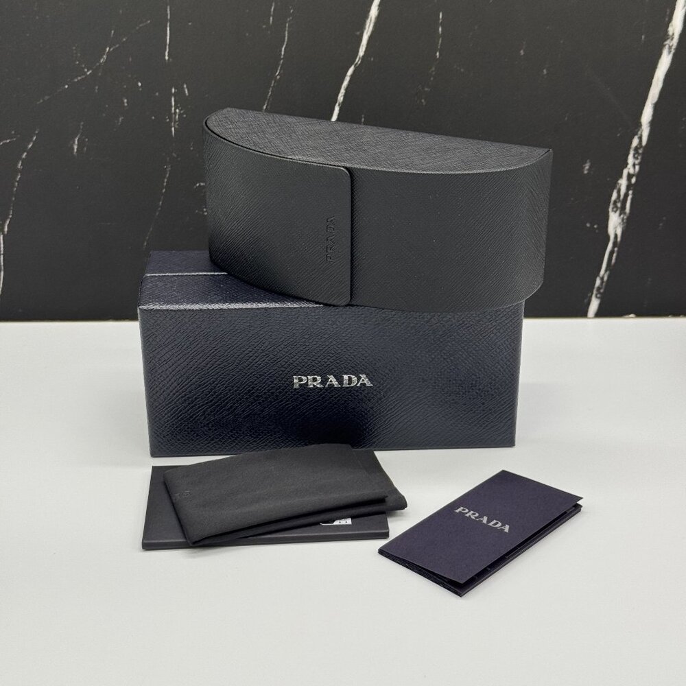 NEW PRADA PRB06SF 16K08N BLACK UNISEX EYEGLASSES PRADA PR B06SF 16K08N - Picture 10 of 10